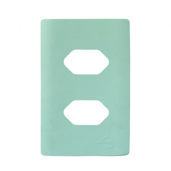 Placa p/ 2 Tomadas Separadas 4x2 - Novara Siciliano